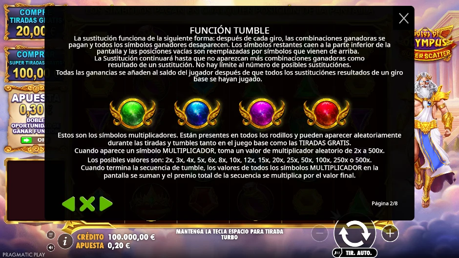 Tumbles y multiplicadores
